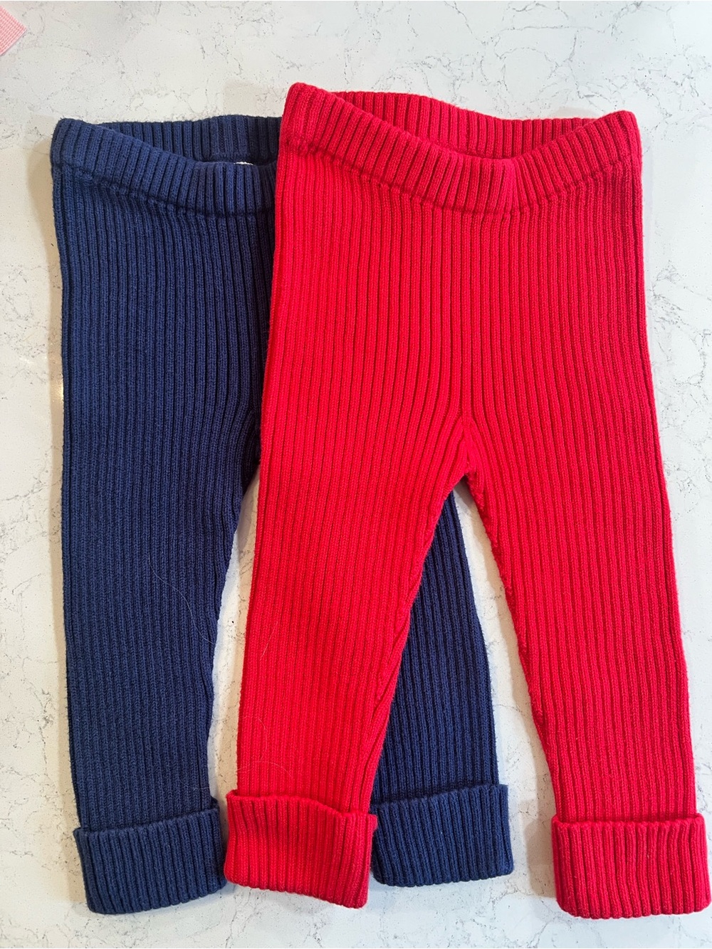 Hanna Andersson Seamless Sweater Legging, Size 18-24 months (2 pairs)